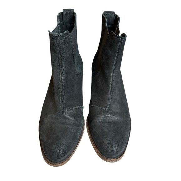 Rag & Bone Suede Chelsea Boots Black Ankle Booties 37 | Italian Made Luxury Chic - Picture 6 of 10